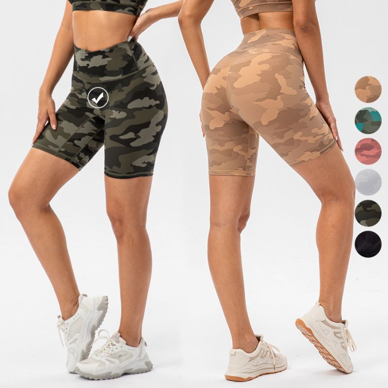 Short motard camouflage tie-dye