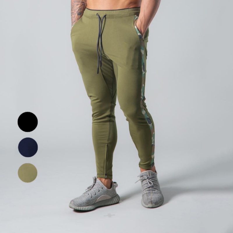 Pantalon de survêtement à rayures et cordon de serrage