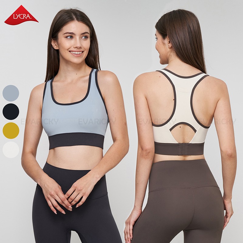 Soutien-gorge de sport de course avec poche