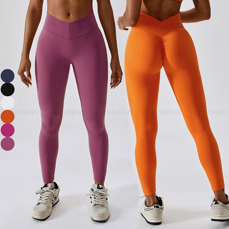 Leggings de sport taille V